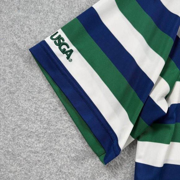 Polo Ralph Lauren ERIN HILLS L Mens Polo Shirt‎ Performance Golf Green Blue - Picture 5 of 13